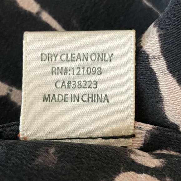 Gypsy 05 100% Silk Sleeveless Top Tank Tie Dye Black V Neck Size L - Picture 7 of 7